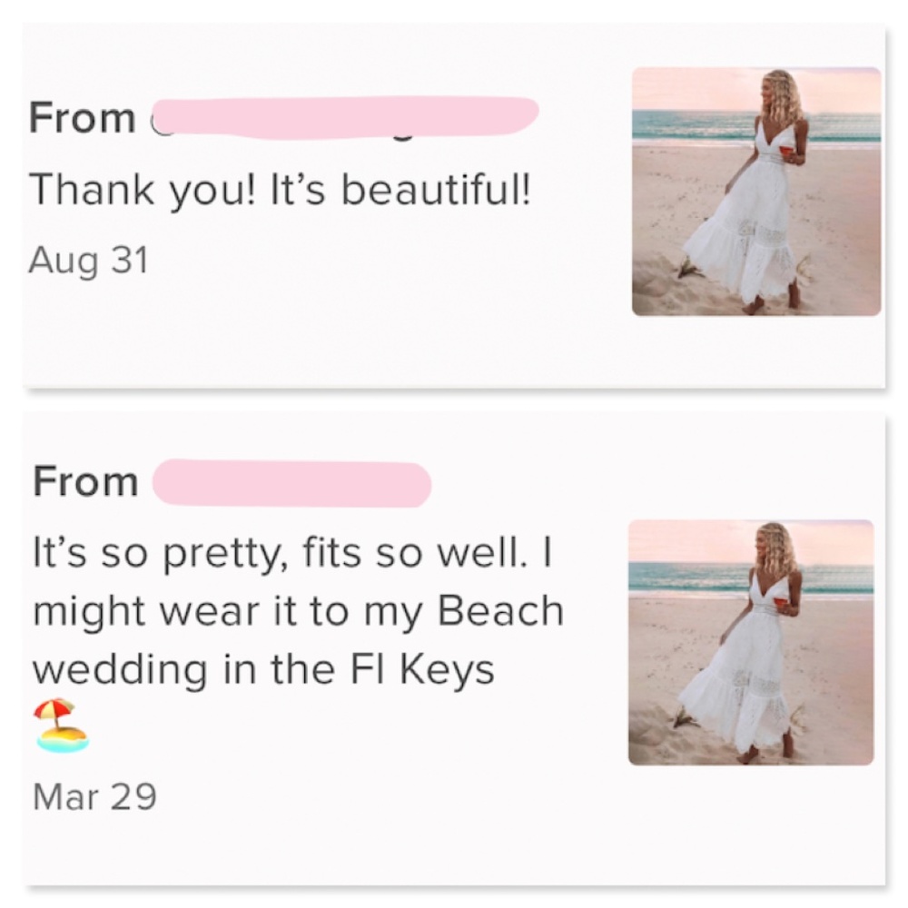 Boho V-Neck Long White Fit & Flared Cami Dress - Picture 12 of 13